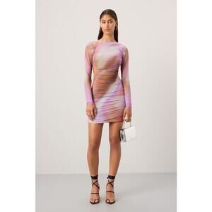 AFRM Maya Mini Dress Size XL/TG with Mesh Tear